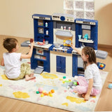 Kitchen Playset Kids Pretend Cooking Play Toy 74 Piece Accessories Blue V952-ZTCFWJTZLSSH37J5TV0
