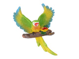 Parrot Wall Decoration Resin Vivid Flapping Hanging Parrot Statue Bird Ornament for Garden Patio V1294-YM0703-3111230091311