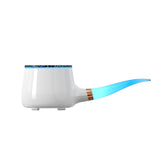 Pipe-Shaped Aromatherapy Humidifier with LED Flame & Mist USB Desk Diffuser for Home, Office, V1107-CS-XXJSQ