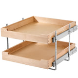VEVOR 2Tier Pull Out Cabinet Organizer Soft Close Slideout Wood Drawer 17"W x 21"D V952-LCSCTJMS2C204G5H5V0