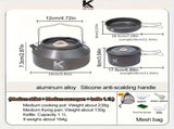 Portable & Foldable Outdoor Cookware Set - Lightweight Camping Pot, Pan, Kettle & Tableware for V888-ELOSUNG42438