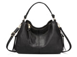 Black Foreign Trade Fashion Large Capacity Handbag - European & American Casual Crossbody Bag, Solid V888-ELOSUNG38379