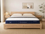 RoomSense Double 26cm Firm Mattress Bundle with Oatmeal Wooden Bed Frame XFKF-1772-OATMEAL-D