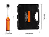 Click Torque Wrench Set, 1/4Inch Drive, 20-240 lbf-in / 2.3-27.1N.m, Dual-direction and Dual Range V952-DJSNLBS102300IUGKV0