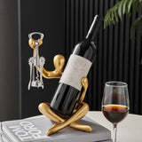 Statue Wine Bottle Rack Suitable for Countertop Wine Bottle Holder Wine Bottle Rack Desktop V1366-AZ2-W-14497