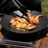 BUYDEEM Grill Pan Nonstick 36cm Round BBQ Griddle Indoor or Outdoor Cooking V943-CP101-36CM-BLACK