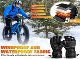 Gloves - Warm winter gloves - Rechargeable heated gloves - 3 heating settings, 360&deg heating V1259-DP01-BO-664