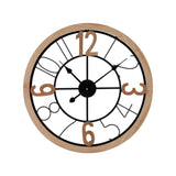 Artiss 60CM Wall Clock Wooden WC-60-BK-PE