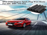 8Pcs 2500&deg Degree Spark Plug Wire Boots Heat Shield Protector Sleeve Cover Compatible with SBC BBC V1258-DP02-WO-284