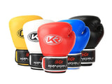 Yellow And Silver Durable 8oz PU Leather Boxing Gloves - Padded & Ventilated for Training V888-ELOSUNG23994