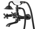 Clawfoot Tub Faucet, Wall Mount Bathtub Faucets with Handheld Shower, Vintage Oil-Rubbed Bronze V952-BGSZZYGLTLTHLAC1L002V0