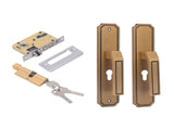 Front Exterior Door Handle Lockset Aluminum Alloy Silent Home Door Handle Lock with Keys for Bedroom V1294-YM0521-3114230026911