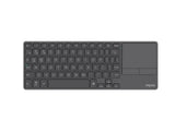RAPOO E900T Wireless Keyboard w/ Touchpad, Up to 4 Devices Quick Switch, Ultra Slim 3.9mm, Aluminum V1202-V2-KBRP-E900T