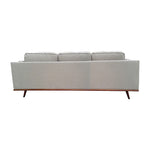 3 Seater Sofa Beige Fabric Modern Lounge Set for Living Room Couch with Wooden Frame V43-SOF-YOKBG3S