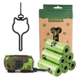 Eco-Friendly Pet Waste Bag Set with Leash Clip Holder and Camo Storage Pouch Leak-Proof, V1341-ZY-PHJ79G2N-B