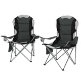 Weisshorn Camping Folding Chair Portable Outdoor Hiking Fishing Picnic Grey 2pcs CAMP-B-C-61-GR-FC2