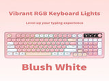 Tri-Mode Wireless Mechanical Keyboard, Bluetooth 5.0/2.4G/USB-C, 96% Layout RGB Backlit Keyboard, V1197-BG-042611
