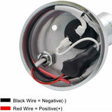 2 Pcs 12V LED Spot Reading Lights 3000K 3W Adjustable Switch Silver V1188-MS-527-043