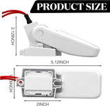 Landhoow Automatic Boat Bilge Pump Float Switch, 12v 24v 32v Bilge Float Switch Moisture Tight Seals V1258-DP02-C-760