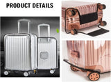 3 Pack Transparent PVC Suitcase Cover - Waterproof Luggage Protector with Velcro Closure for 20 24 V1258-DP02-BOL-733