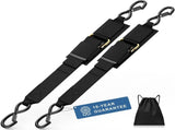 2 Pack Boat Tie Down Straps, Adjustable Anti Corrosion Transom Straps for Boats, Jet Skis, Kayaks V1189-LC-AMZ-00121