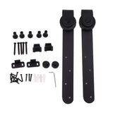 Barn Door Hardware Kit Mini Quiet Slide Easy to Install Carbon Steel Sliding Door Pulley Track Kit V1294-YM0706-3114230086211