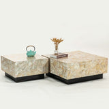 CLUSTER MOTHER OF PEARL HAND MADE COFFEE TABLE V742-FEH8