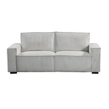 Reno 3 Seater Sofa Grey Colour Fabric Upholstery Wooden Structure Knock Down Feature In Back & Arms V43-SOF-RNO-GR