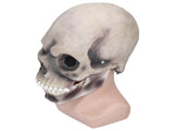 Halloween Scary Skull Mask Adult Full Head Latex Skull Helmet Glowing Eyes with Moving ChinDark Gray V1294-YM0523-3117210187812