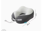 Cooling Memory Foam Neck for Travel-U-Shaped Ergonomic Travel for Adults,Flight Neck V1107-NECK PILLOW3-GREY
