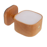 Wooden Magnetic Wall Lamp Portable Bedside Square Night Light Dimmable Wall Mounted Night Light Ash V1294-YM0901-3119230158612
