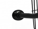 Toque Over the Door Pantry Organiser 6 Tiers Metal Hanging Storage Rack Black KT1055-BK-6-AU