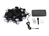 Solar Light String 50 Bulbs Cordless Decorative IP66 Waterproof Light String for Outdoor Yard Garden V1294-YM0901-3119240075411