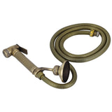 G1/2in Vintage Copper HandHeld Toilet Seats Bidet Sprayer with Hose Fixed Base Bathroom Supply V1294-YM0901-3112200106311