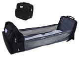 Backpack Multifunctional Foldable Large Capacity Baby Diaper Storage Bag for TravelBlack V1294-YM0523-3117210159811