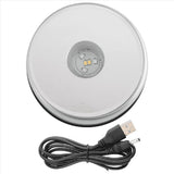 5X Display Turntable Base for Crystals Glass Art,LED Colored Rotating Crystal Display Base Stand V1369-AZ3-W-11779