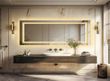 LED Bathroom Mirror Double Light Vanity Makeup Mirror Tall Full-Size Body Mirror 1200*600mm Double V767-XMR-C28-218-AU-V1