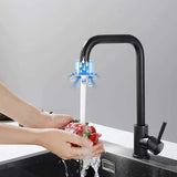 Kitchen Faucet 7-Shaped Kitchen Faucet in 304 Steel Kitchen Faucet 360 Swivel with Removable Aerator V1189-LC-LY-00041