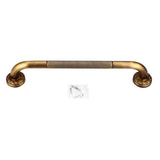 Antique Style Brass Carved Shower Tub Safety Grab Bar Wall Mounted Bathroom Accessories V1294-YM0722-JY04616