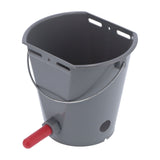 8L Plastic Feeder Bucket with Nipples Check Valves Feeding Equipment for Livestock UseFor Calf V1294-YM0901-3111210205311
