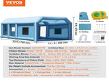 Inflatable Paint Booth 23x13.1x9ft Inflatable Spray Booth 750W480W Blower V952-CQSPQFLSKCGLKCDG9V3