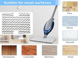S3973D Steam Mop Replacement Pads or Shark Lit-Away Pro & Genius Steam Pocket Mop S3973 S3973D V1259-DP01-F-590