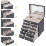 Jewellery Grey Box, 6 Layers, 5 Drawers V178-81312