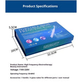 High Frequency Facial Machine - Portable Handheld High Frequency Facial Skin Wand Machine with 4 V1192-AZ-W-3631