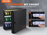 48-Key Cabinet, Key Safe with Combination & Key Lock, Digital Security Storage Box Steel Key V952-YCAQJHS48PCSWJCW9V0