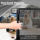 Retractable 1.5M Doorways Hallways Stairs Baby Gate Dog Pet Gate Indoor Outdoor Safety Gates V324-HO-GATEBK15M