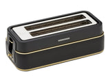 Morphy Richards Signature Soft Gold Matte Black 4 Slice Toaster with Long Slots MRST24BK