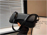 Women's Crescent Shoulder Bags Retro Y2k 90s Hobo Handbags Top Handle Faux Leather Underarm Bag V1259-DP01-A-2645