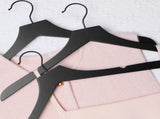 TOPIA HANGER Wooden Hangers 20 Pack, Rubber Wood Clothes Hangers with Rotatable Black Hook and V1258-DP02-F-237