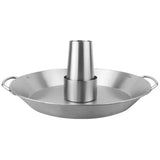 Stainless Steel Turkey Roaster Pan with Handles for Outdoor BBQ Picnic and Home Grilling Silver 35 x V1189-LC-HW-00393